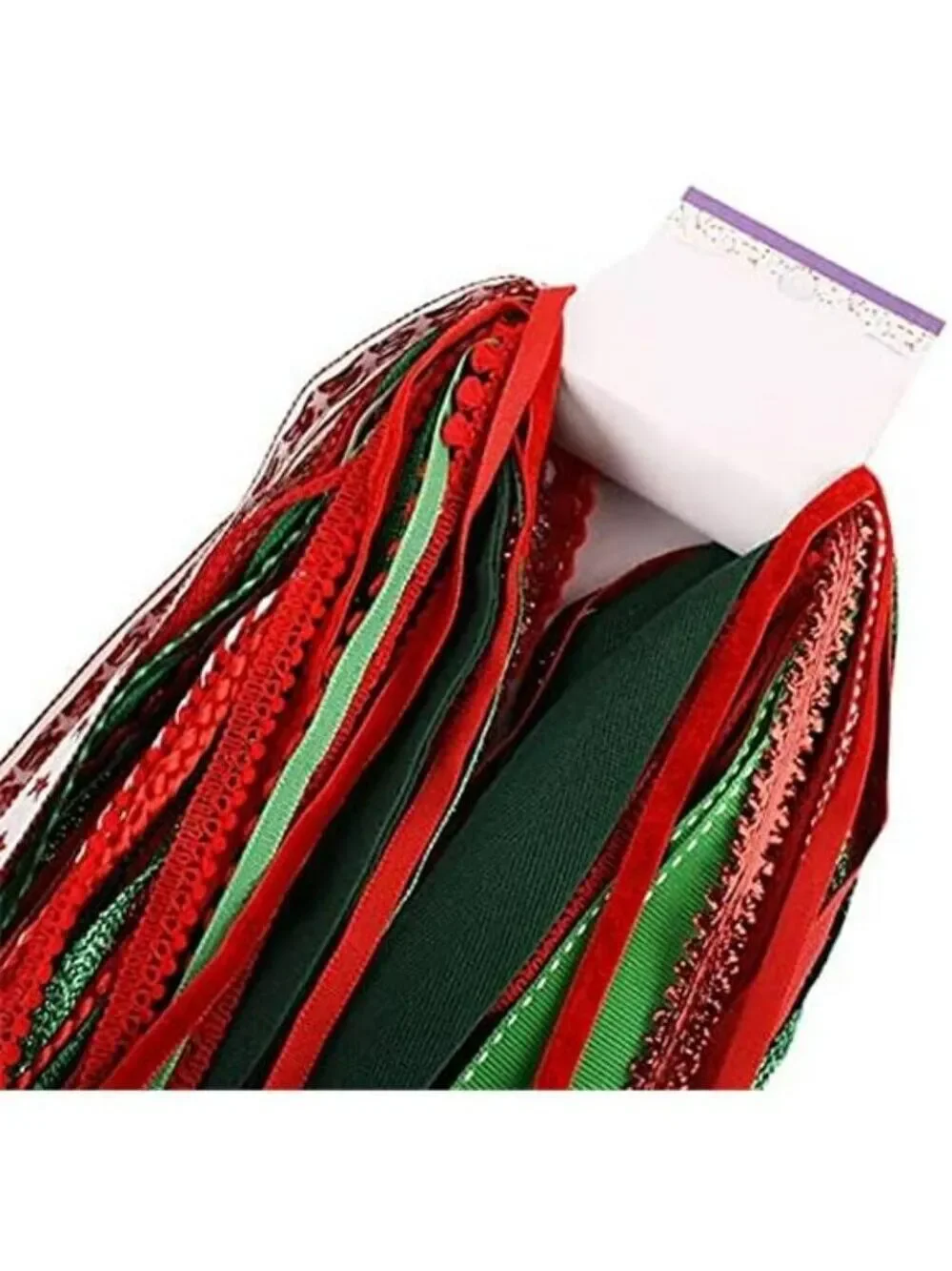 Christmas Ribbon Assortment 30 Yards Bulk Variety Pack for Crafts Gift Wrapping